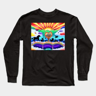 Pets Arrival at the Rainbow Bridge Long Sleeve T-Shirt